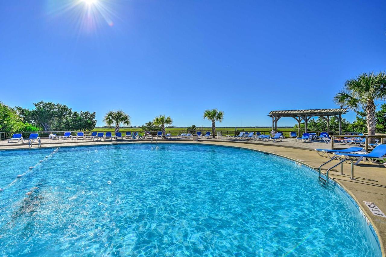 Harbor Island Condo With Deck - Steps To Beach! Oceanmarsh Subdivision Exterior foto